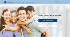 Desktop Screenshot of familydentalcareofmuskego.com