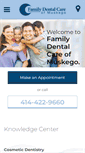 Mobile Screenshot of familydentalcareofmuskego.com